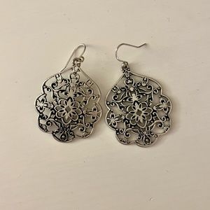 Lucky Brand - Silver Metal Dangle Earrings